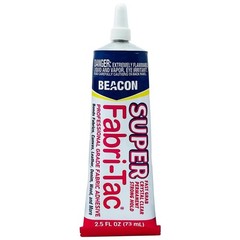 Super Fabri-Tac – New Industrial Grade Fabric Adhesive – Fast Grab, Quick Dry…