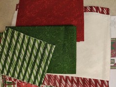 Christmas Poinsettias & Peppermints Wall Quilt Kit by Studio E Fabrics REDUCED