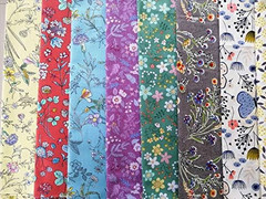 50pcs 10 x 10 inches Cotton Fabric Bundle Squares for Quilting Sewing, Precut Fa