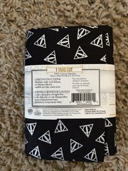 HARRY POTTER FABRIC ART BLACK & Silver 100% COTTON ; 1 YARD CUTS 36x44in NEW