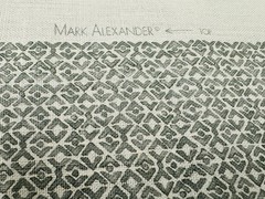 Mark Alexander Small Scale Geometric Linen Print Fabric- Facet / Verdant 2.50 yd