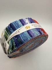 NEW jelly roll 40 Cotton fabric quilting strips NORTHCOTT Cosmic Fusion Blender