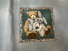 Fabric Panel – Cut & Sew – Adult S-Xl Made With ❤️ Easter Bears Bunny Hares WW