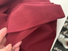 Vtg 4+Yd 44X146 Dark Solid Burgundy Wine Red Cotton FABRIC Quilting Sewing Cottn