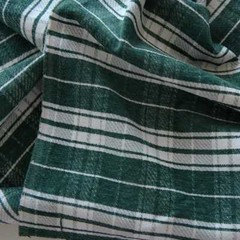 Dark Green Plaid Fabric for Coats Jacket Sofa Cover Pillowcase Skirts Tablecloth