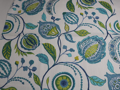 Kravet Clarke & Clarke Fabric Remnant 26″x26″ “Kayo” Color: Apple Denim
