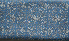 4 Yard Blue & White NO TARRIF CHARGES 100%✅Hand Block 100%Cotton Fabric KK3