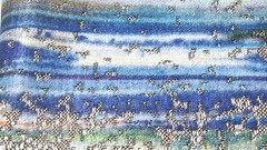 Woven Tapestry Jacquard Fabric Remnant Landscape Design 59×65 Heavy Decor