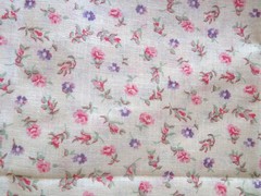 Feed Sack Floral Fabric Made Into Pillowcases Size 40 X 21 Cotton Fabric