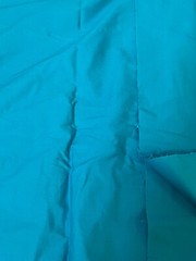 Fabric Lot 1 Yds 15 Ins 48 W Teal Blue Polyester Cotton
