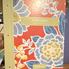 Thibaut Monterey Floral Pattern Decorative wallpaper sample book junk journals
