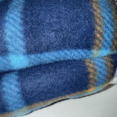 Joann Fabrics Store Unopened Fleece Fabric Remnant 1.333 Yards Blues And Orange