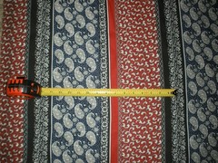 #364 Vintage Mark Fabrics 1993 Red Blue White Black Colorblock 1.5 yds by 60″