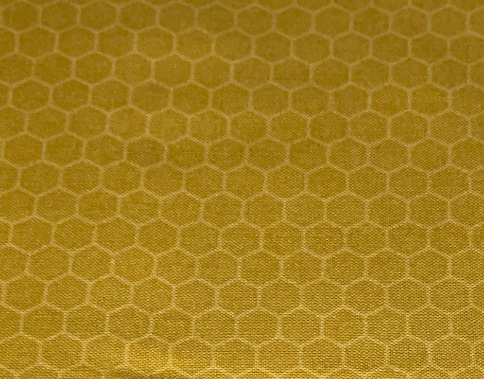 By 1/2 Yd Northcott “Beecroft” Honeycomb Golden Yellow Cotton Fabric BTHY #26677