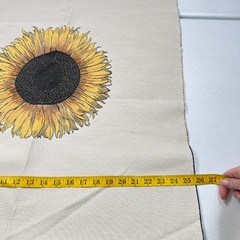 square by design upholstery fabric panel yellow sunflower usa woven 26×26