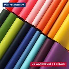 18 Pieces Faux Leather Sheets, 8×12 inches Rainbow Soft Leather Fabric Colourful