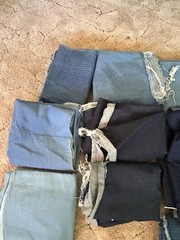 Large Lot Of Old 50s-80s Denim Fabric Pounds & Pounds