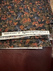 COTTON FABRIC “WOOD BLOCKS” BY HOFFMAN CALIFORNIA FABRIC 2yrds