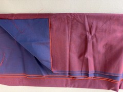 Handloom Two Tone 1.8 yards Fabric Khadi Bhavan 100% Cotton Sewing Cloth 60″ New