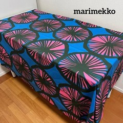 Marimekko Appelsiini Clothing Fabric Orange Pattern 108x149cm Wrinkled Used JPN