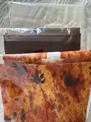 Fall Fabric Remnant Lot Autumn Leaves Brown Cream Quilting Cotton NOS