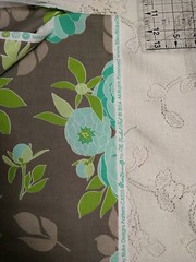 Riley Blake Cotton Fabric Cottage Garden The Quilted Fish Gray Aqua Bold Floral