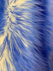 Bristol ROYAL BLUE Tip Candy Shag Long Pile Soft Faux Fur Fabric for Fursuit, C