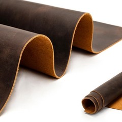 12″x24″ Genuine Leather Sheets Tooling Fabric Crafts Dark Brown 2mm Thick