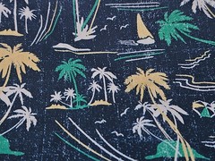 Palm Trees Tropical Sheeting Cotton Fabric 56 Wide By the Yard