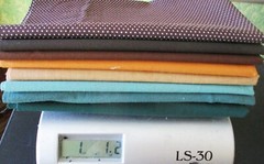 8 Half Yards fabric bundle Fall green brown colors slow stitching quilting craft