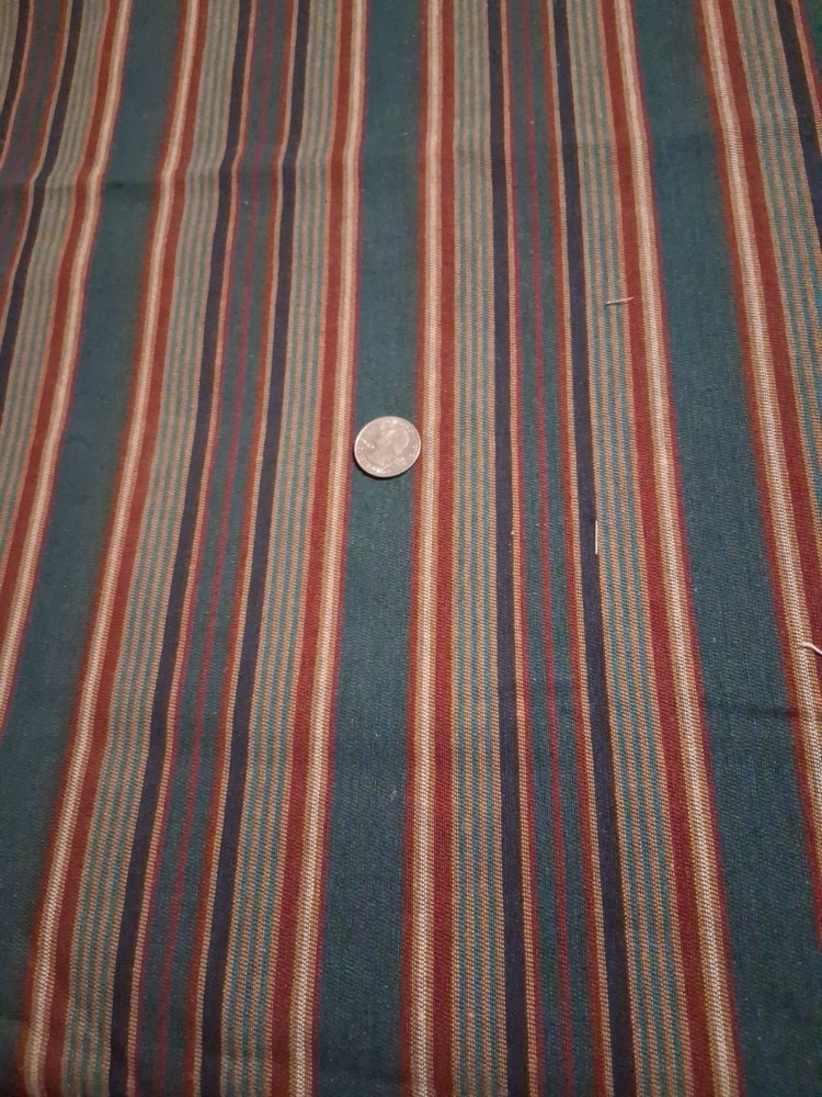 Multicolored Stripes Drapery/Upholstery Type Fabric 48″ X 36″