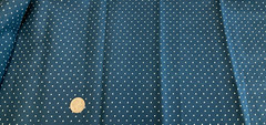 BLUE SAPPHIRE WITH WHITE 1/8″ DOTS – COTTON– 1 3/8 YARDS