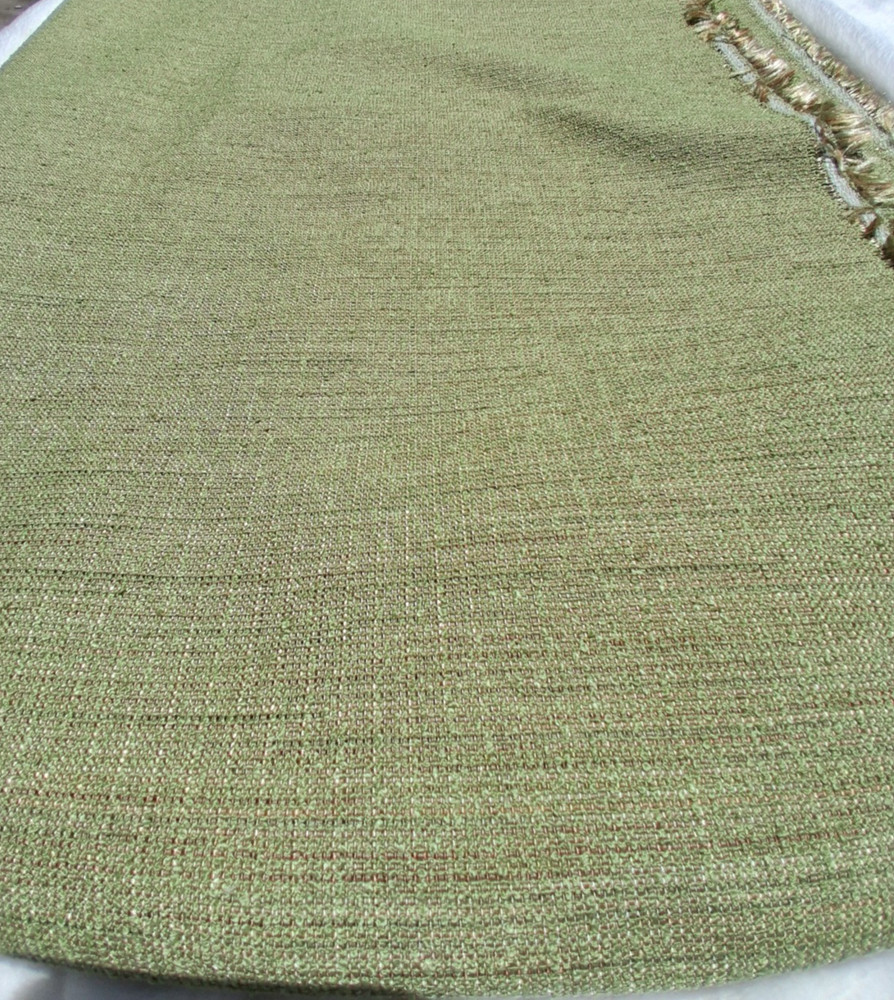1.5 Yds. Celery Green Poly Slubbed Woven Upholstery Fabric, 72″ Wide