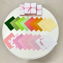150pcs Lemonade Stand pre cut charm pack 5″ square cotton quilt fabric