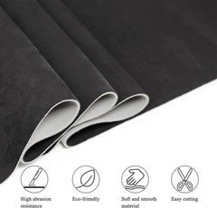 Black Suede Headliner Fabric with Foam Backing Car Interior Wrap Kit 70