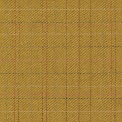 2.33yd Remnant Brentano Scene – 04 Wooden Pencil Yellow Plaid Upholstery Fabric