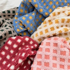 50*145cm Lamb Wool Jacquard Fabric for Winter Coats Pajamas Sofa DIY Sewing NEW