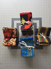 African print fabric scrap pack