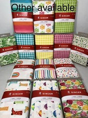 Rainbow Stripes Pattern Fabric 100% Cotton Singer 1 Yd Quilting Sewing New