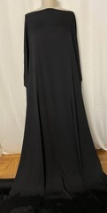 100% Silk Gabardine Black A Rare Luxurious Fabric By The Yard 56 Inches Wide