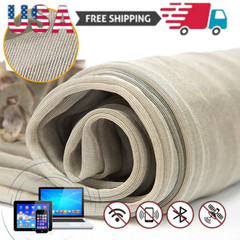 100% Silver Fiber Mesh Canopy Durable EMF Reducing Knitted Fabric