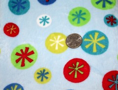 XMAS STAR SNOWFLAKES MINKY CUDDLE SMOOTH PLUSH SEW QUILT CRAFT FABRIC BTY+PRECUT