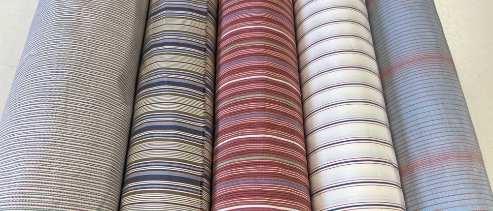 S40 – VINTAGE FINE STRIPES . 100% silk. By the yard.