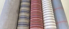 S40 – VINTAGE FINE STRIPES . 100% silk. By the yard.