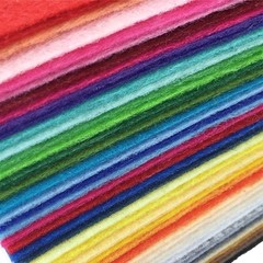 16PCS 8 x 12 inches (20 x 30cm) Assorted Color Felt Fabric Sheets Patchwork S…