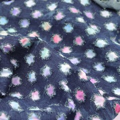 Denim Fabric Distressed Ripped Tie Dye By The Metre for Coat Jacket Costume DIY