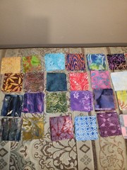 150 Batik Fabric 2.50″ Quilt Squares Bundle 100% Cotton Charm