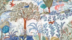 Pierre Frey Paris Fabric 3 1/8 Yard Le Jardin du Palais Cotton Luxury Designer