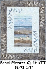 Swept Away Cotton Quilt Fabric by Northcott Seaside Stone 23399-42 Blue Coral
