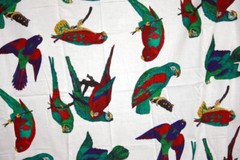 LARGE, INDIVIDUAL PARROTS, PERRFECT FOR APPLIQUE – 100% COTTON FABRIC